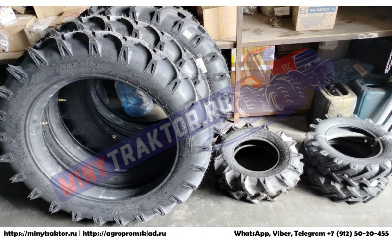 Покрышки 6.50/80-14 ZQ Клинцы, 6.00-12 MRL Ставраполь, 7.50-15 Ozka Мглин, 7.50-16 MRL Ставраполь, 7.00-12 MRL Ярославль, 7-14 BKT и 5.00-12 MRL Санкт-Петербург, 7.50-16 Ozka Искитим