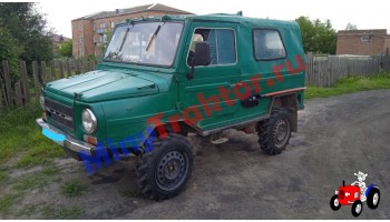 Тракторные шины Ozka 6.5/80 R15 на автомобиле ЛуАЗ, фото видео от нашего Покупателя, MinyTraktor.ru